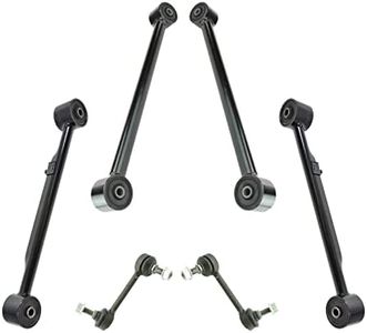 TRQ Rear Control Arms Trailing Arms & Sway Links Suspension Kit Compatible with GM SUV