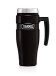 Thermos 101834 Stainless King Travel Mug, Matt Black, 470 ml