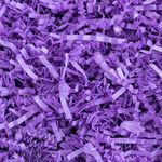 FLOROCENT™ 250gm Easter Basket Shredded Paper Grass for Decoration, Gift Hamper packing, Box Filling, Projects etc (Available in SINGLE COLORS)(PURPLE)