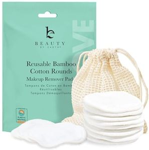 Reusable Cotton Rounds Makeup Remover Pads - 14 Bamboo Cotton Pads for Face, Reusable Makeup Remover Pads, Cotton Rounds for Face Pads, Makeup Eraser Reusable Cotton Pads for Makeup Removal