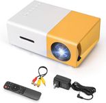 UMAVANSHI Fashion Projector, 400LM Portable Mini Home Theater LED Projector with Remote Controller, 3500 lm LED Corded Projector UC500 Support HDMI, AV, SD, USB Interfaces Projector (JP2024-1)