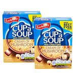 Batchelor's Cup A Soup with Croutons 4 Sachets - Cream of Mushroom - 2 Pack, 2 x 99 g