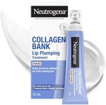 Neutrogena Collagen Bank Lip Plumping Treatment (Vanilla), Volumizing Technology, helps increase the look of lip fullness, 14 mL