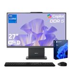 Lenovo IdeaCentre Business Computer All-in-One PC, 27" FHD 100Hz Display, Intel Core i7-13620H, 32GB DDR5, 1TB SSD, Wi-Fi 6, Windows 11 Pro with AI & Microsoft Copilot, Wireless KB & M, Grey