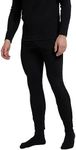 Mountain Warehouse Talus Mens Thermal Baselayer Trousers - Lightweight & Breathable Pants - For Camping, Hiking & Outdoors Black L