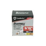 Southwire SMS916-500B, 500 Piece 9/16-inch Romex Metal Staples, Silver