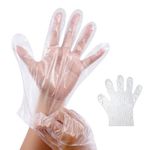 SEZNIK High Density Polyethylene Biodegradable Food Grade Disposable Hand Gloves, Transparent & Universal Size For Gardening, Cleaning, Cooking And Public Areas (Universal, 200200 Pieces)