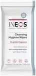 INEOS Cleansing Hygiene Wipes x15, Fragrance Free, Antibacterial, Biodegradable, Perfect For On-The-Go, Packaging May Vary, Packaging May Vary