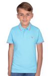 Allen Solly Boy's Plain Regular Fit T-Shirt (ABKPCRGBW53570_Aqua 3-4 Years)