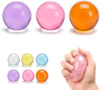 Coconut Oil Stress Ball, 2026 New Portable Dumpling Squishy Coconut Squeeze Desk Squishies, Non-Sticky Slow Rising Squeeze Balls for Relaxation and Focus (Pink Purple Orange)