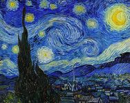 Tallenge - Vincent Van Gogh - The Starry Night - Medium Poster(Paper,24x19 inches, Multicolour)