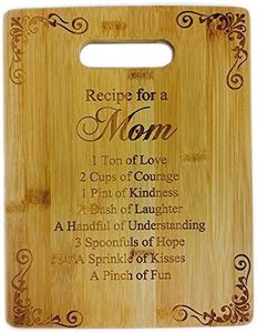 Recipe for a Mom Cute Funny Laser Engraved Bamboo Cutting Board - Wedding, Housewarming, Anniversary, Birthday, Mother's Day, Gift