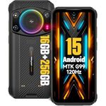 Ulefone Armor 21 16GB+256GB Rugged Smartphone, 122dB Loudest Speaker, MTK G99 Android 15 Unlocked Rugged Phone, 64MP Main Cam, 24MP Night Vision Cam, 6.58" FHD+ Screen, 9600mAh, IP68 Dual SIM 4G