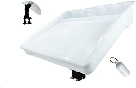 Pactrade Marine Bait Cutting Board for Boat - Adjustable Fish Cleaning Filet Table with Compartments, Knife Slots, and Engraved Fish Scale | Easy to Transport & Store (Rail Mount)