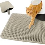 Emily Pets Cat Litter Mat | Double Layer Honeycomb Design with Large Holes | Waterproof, Non-Slip & Easy to Clean