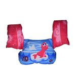 Koochie-Koo Cute Seal Fish Printed Cool Beach/Pool Party Float Arm Bands Swimming Training Vest Life Jacket for Baby Girls from 2 to 6 Years 22 to 55 lbs (Pack of 1, Multicolor)