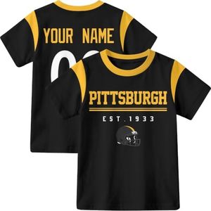 INAOO Pittsburgh T-Shirt for Kids Clothes Short Sleeve Custom Gifts
