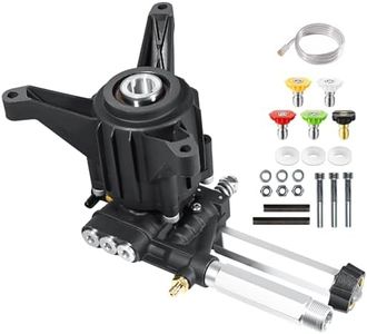 YAMATIC 7/8" Shaft Vertical Pressure Washer Pump, 2600-3100 PSI @2.5 GPM Replacement Pump for Power Washer Front Inlet/Outlet, Replacement with Troybilt, AR, Honda