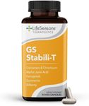 LifeSeasons - GS Stabili-T - Blood Sugar Support Supplement - Healthy Circulation & Vision - Maintain Normal Levels - Chromium Cinnamon Gymnema Bilberry & Alpha Lipoic Acid - 90 Capsules