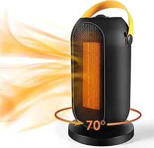 Space Heater, Electric Heater, Portable Fan Heater, Heaters for Home Low Energy Silent, 1200 / 600W PTC Fan Heater with Tip-Over & Overheat Protection, Heater with 3 Heat Modes for Home, Office, Room
