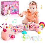 Toyzey Baby Toys 0 3 6 9 12 Months, Unicorn Gifts for Girls 0-12 Months Unicorn Soft Toys for Girls 0-12 Months Tummy Time Toys for Newborn Baby Gifts 0-6 Months Montessori Toys for Babies 0-12 Months