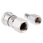 A1 Gadgets SF20 + PF20 Pneumatic Fittings Quick Release 1/4" BSP FemaleThread Coupler Fittings for 8 x 5mm Air Line Hose