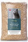 20L Natural Cat and Kitten Litter Wood Pellets Ultra Absorbent Biodegradable | Effective Odour Control | Antibacterial Premium Hygiene