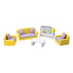 Tidlo Wooden Doll's House Living Room Furniture Set