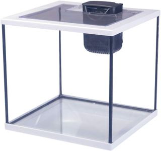 Interpet Aqua Cube 28L Glass Aquarium – LED Lighting & Easy Care Filter, White