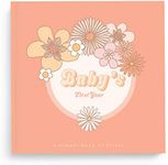 Lucy Darling Flower Child Baby Memory Book - First Year Journal Album To Capture Precious Moments - Milestone Keepsake For Girl - Made In USA