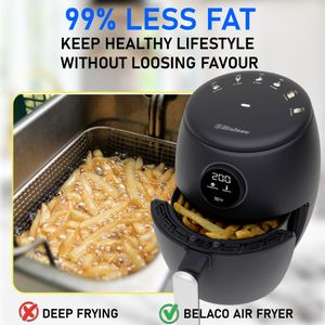 Belaco 2L Air Fryer – Compact Oil-Free Cooker