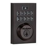 Kwikset 914 Contemporary Keypad SmartCode Electronic Deadbolt Smart Lock Featuring SmartKey Security and ZigBee 3.0 Technology in Venetian Bronze