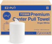 EZ-Pull Premium 2ply+ Centerpull Centerfeed Paper Hand Towels, FSC certified white, 6 rolls x 600 sheets, P2C600