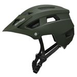 Bike Helmet Men Women, Lightweight MTB Cycle Helmet with Detachable Visor, Adjustable Mountain Road Bicycle Helmet with Dial Fit, Safety Certified Cycling Helmet for Adult Youth