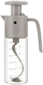 Vucchini Salad Dressing Shaker Bottle Salad Dressing Mixer 10oz Homemade Salad Dressing Container Cruet-Leak Proof Glass salad cups Juice Storage Ketchup, Gray