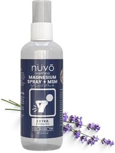 Magnesium Oil Spray with MSM - Extra Strength at 32mg per Spray - Lightly Scented with Lavender - Product of Canada 237 ml