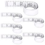 6 Pcs Fish Ruler Decal Fish Measuring Tape Sticker for Boat Adhesive Fishing Ruler Transparent Waterproof Fish Sticker Clear Tape Measure for Boats Kayak Net Gaff Fishing Accessories (42 Inch)