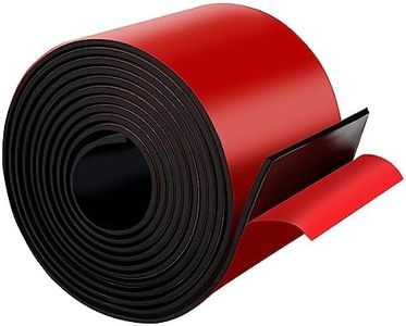 Adhesive Rubber Strips with Adhesive Backing Self Stick Neoprene Solid Rubber Sheets Rolls Strips for Gaskets Pads Seals Crafts Protection (4" Wide x 1/8" Thick x 10' Long)