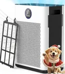 Air Purifiers,FRESHDEW Air Purifiers for Home Up to 2300ft² With Double-sided Air Inlet, Air Quality and Sensors,H14 True HEPA Air Washable Filters,Odor,Smoke,Dust,Pollen,Pet Dander with Timer 22dB