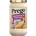 Prego Pasta Sauce, Alfredo Sauce with Roasted Garlic and Parmesan Cheese, 14.5 Ounce Jar