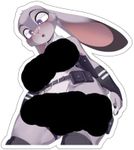 Bunny Sticker Animation Character Movie Popular Trandy Rabbit Furry Cartoon Anime Lewd Ecchi Vinyl Stickers E539 (6x6, White)