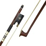 1 Piece/Lot, Professional Handmade Brazilwood Violin Bow with Best Mongolia Horse Tail and Best Elastic,Acro de Violino (4/4)