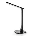 Tenergy 7W Dimmable LED Foldable Table/Desk Light with 530 Lumens with 5 Dimming Levels, Touch Control with Auto Shut-Off Timer, Eye Protection.