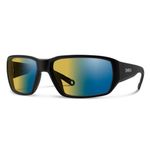 SMITH Optics Hookset Sunglasses – Sports Active Sunglasses for Fishing & More – For Men & Women – Matte Black + Polarchromic Yellow Blue ChromaPop Glass Polarized Lenses