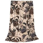 Pug Dog Blanket Throw Bed Blankets Cozy Lightweight Soft Sofa Bedding,Gifts Blanket for Women and Men 60x50 inch