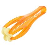 GHK H56 Manual Acupressure Dual Roller Finger Massage Stick Plastic Manual Massager Orange