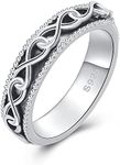 Fidget Ring Sterling Silver Infinit