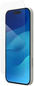ZAGG InvisibleShield Glass Elite VisionGuard Tempered Glass Screen Protector for iPhone 15 [6.1-Inch], Case-Friendly, Smudge & Scratch-Resistant, Blue Light Filter, Shockproof (Transparent)