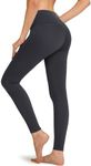 TSLA Women's Thermal Yoga Pants, High Waist Warm Fleece Lined Leggings, Winter Workout Running Overall Printed Tights XYP81-CHC Small