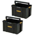 Dewalt DWST1-71228 Tstak Tool Carry Open Tote Tool Box Carrier - Twin Pack
